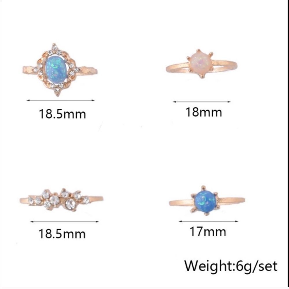 Boho ring set - Picture 4 of 5